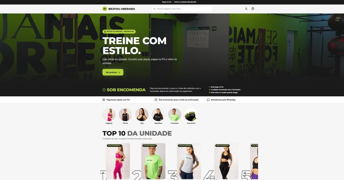 BE2YOU Store &mdash; loja online da unidade Uberaba