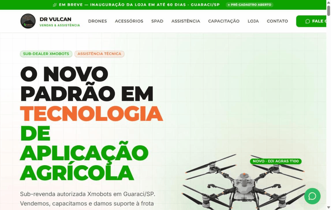 DR Vulcan — Drones DJI Agras